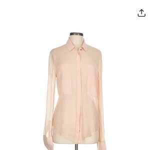 T by Alexander Wang Light Peach Blouse